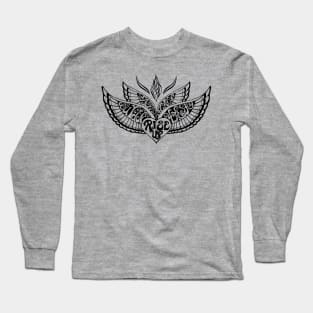 Rise Up with Honesty and Courage Winged Heart Long Sleeve T-Shirt